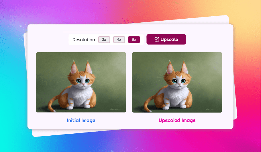 Upscale Generated Image upto 8x